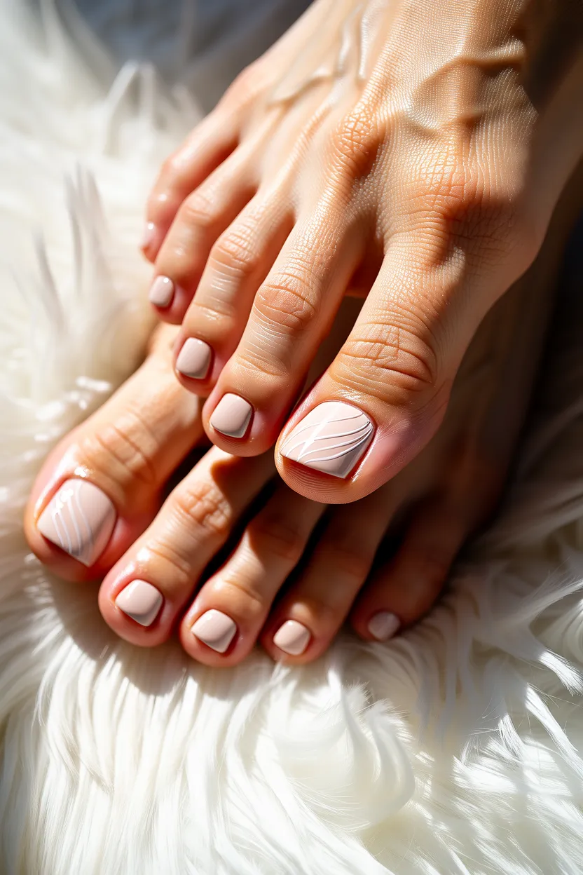 creamy beige delicate swirls